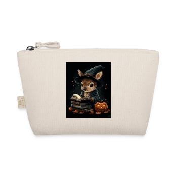 Halloween Geschenk Frauen Reh Männer Kinder Deko - Bio-Täschchen - Natur - Vorne