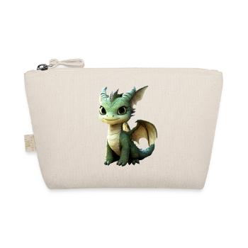 Dragon Petit Vert Bébé Dragon Mignon Dragon - Trousse biologique - nature - Devant