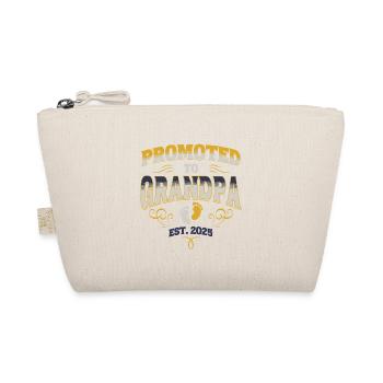 Promoted To Grandpa Est 2025 Cool New Grandfather - Organic Pouch - nature - Front