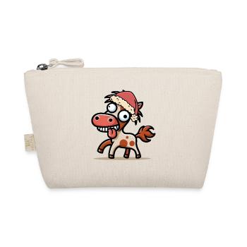 Crazy Santa Claus Père Noël Cheval Chevaux - Trousse biologique - nature - Devant