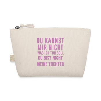 Vater Mutter Geburtstag Lustig Geschenk an tochter - Bio-Täschchen - Natur - Vorne