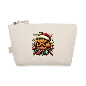 Halloween Weihnachten Kürbis Spaß - Bio-Täschchen - Natur - Vorne
