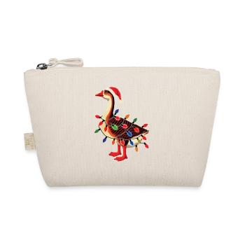 Oie maladroite de Noël avec des guirlandes lumineuses - Trousse biologique - nature - Devant