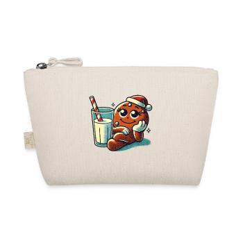 Weihnachtlicher Lebkuchen Retro Vintage Stil - Bio-Täschchen - Natur - Vorne