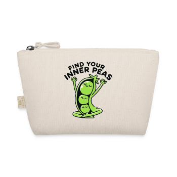 Find Your Inner Peas Yoga Pun - Organic Pouch - nature - Front