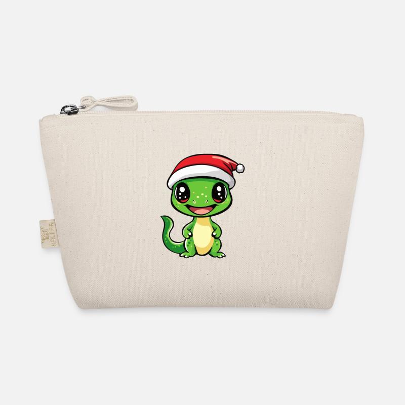 Lizard Christmas Organic Pouch