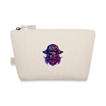 Pirat Totenkopf Kapitän - Bio-Täschchen - Natur - Vorne