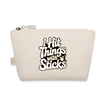 I Hit Things With Sticks 14 - Bio-Täschchen - Natur - Vorne