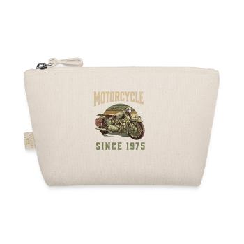 Legendary 1975 – Vintage Motorcycle Design - Organic Pouch - nature - Front