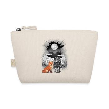 Mountains Nature Wolves Wolves Fox Foxes Mountains Moon - Organic Pouch - nature - Front