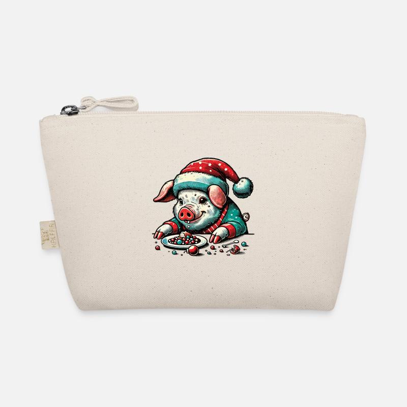 Greedy Christmas Pig Organic Pouch