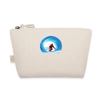 Skiing Adventure in the Snow - Organic Pouch - nature - Front