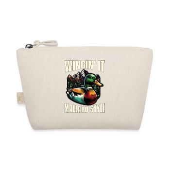Mallard Duck Wingin' It Mallard Style Duck Hunter - Organic Pouch - nature - Front