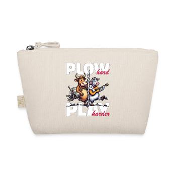 PLOW HARD PLAY HARDER - Organic Pouch - nature - Front