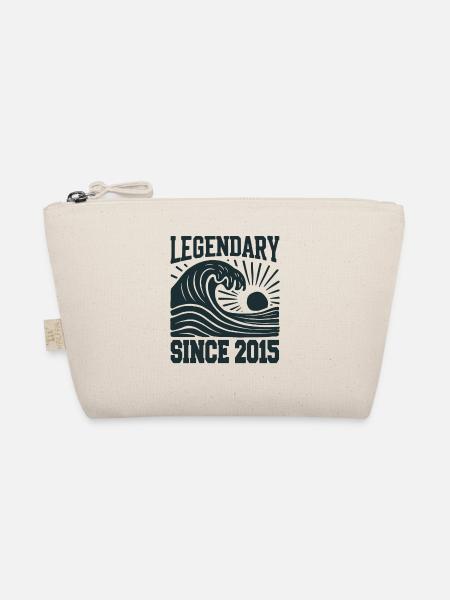 Légendaire depuis 2015 Birthday Wave - Trousse biologique - nature - Devant