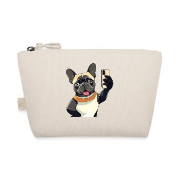 HUND SMARTPHONE - Bio-Täschchen - Natur - Vorne