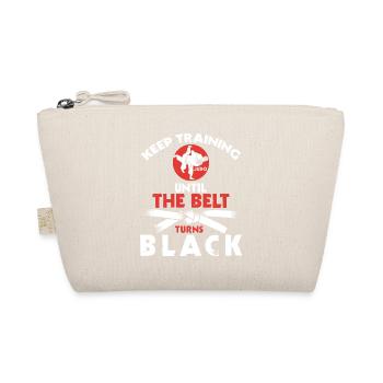 Black Belt: Motivation Martial Art Judo - Organic Pouch - nature - Front