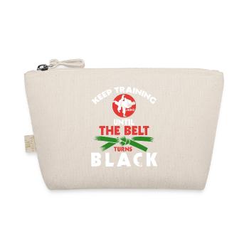 Black Belt: Motivation Martial Art Judo - Organic Pouch - nature - Front