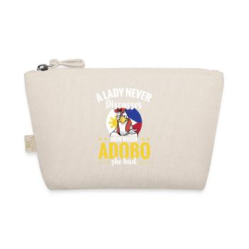 A lady never talks about how much adobo she - Organic Pouch - nature - Front