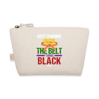 Black Belt: Motivation Martial Art Karate - Organic Pouch - nature - Front