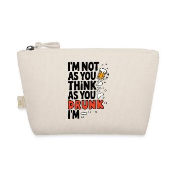 Je ne suis pas ivre drôle bière citation design - Trousse biologique - nature - Devant