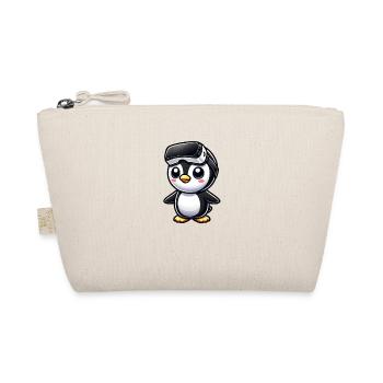 Cute Penguin VR Gamer Comic Gaming - Organic Pouch - nature - Front