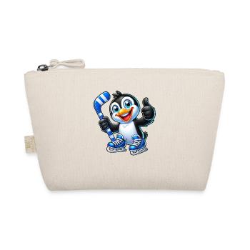 Coole Pinguin Eishockeyspieler Comic - Bio-Täschchen - Natur - Vorne