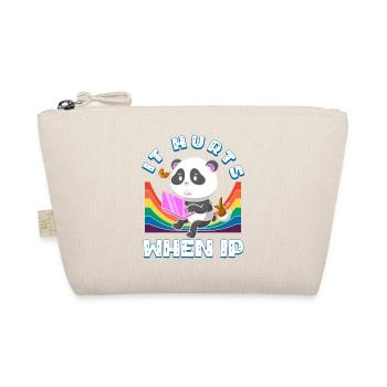 Funny saying "It Burns when I Pee"! - Organic Pouch - nature - Front