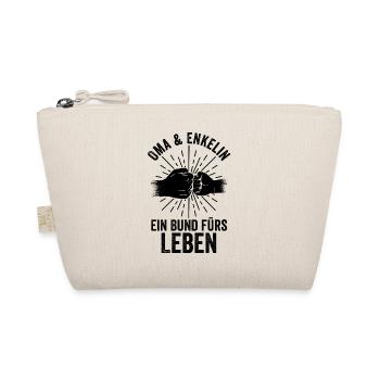 Großmutter Enkelin Oma - Bio-Täschchen - Natur - Vorne
