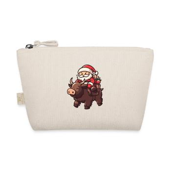 Cochon Père Noël Dessin animé Sanglier - Trousse biologique - nature - Devant