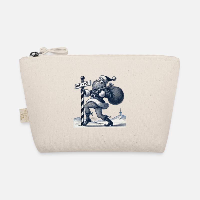 Funny Christmas pole dance Santa Organic Pouch