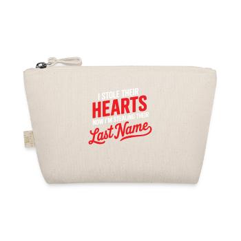 I stole their hearts now i'm stealing their last n - Organic Pouch - nature - Front