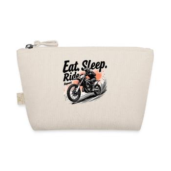 Motocross Eat Sleep Ride Repeat - Organic Pouch - nature - Front