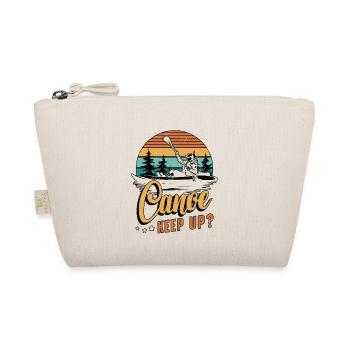 Canoe Keep Up Loves Boating Rower Kayaker Canoeing - Organic Pouch - nature - Front