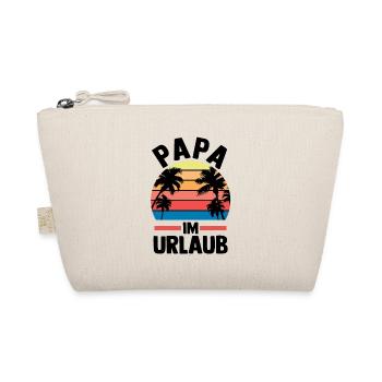 Urlaub Urlauber Vater Papa - Bio-Täschchen - Natur - Vorne