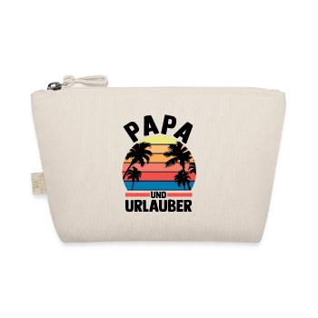 Urlaub Urlauber Vater Papa - Bio-Täschchen - Natur - Vorne