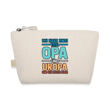 Ich Habe Zwei Titel Papa Und Opa - Bio-Täschchen - Natur - Vorne