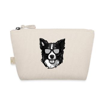 Border Collie Chien Hipster Cool Party - Trousse biologique - nature - Devant