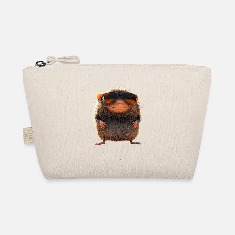 Mole with Sunglasses Love Cute Moles Organic Pouch