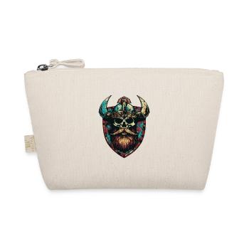 Wikinger Skull Wappen - Bio-Täschchen - Natur - Vorne