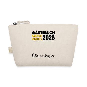 Rente 2025 Gästebuch Pension Ruhestand Oma Opa - Bio-Täschchen - Natur - Vorne
