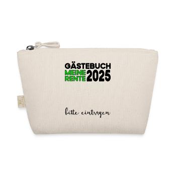 Rente 2025 Gästebuch Pension Ruhestand Oma Opa - Bio-Täschchen - Natur - Vorne