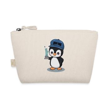 Pingouin mignon avec chapeau de New York - Trousse biologique - nature - Devant
