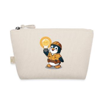 Penguin Electrician With Light Bulb - Organic Pouch - nature - Front