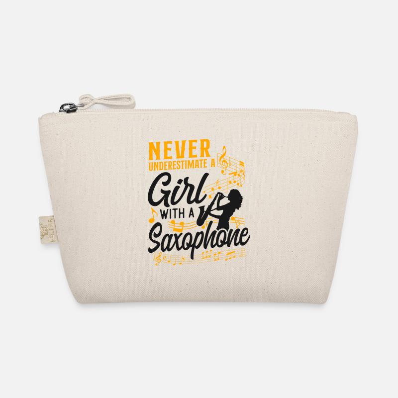 Saxophone Never Underestimate A Bio-Täschchen