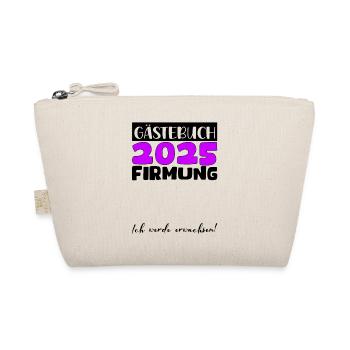 Confirmation 2025 livre d'or cadeau filles garçons - Trousse biologique - nature - Devant