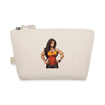 Woman Muscles Fbb Bodybuilding Girl Fitness - Organic Pouch - nature - Front