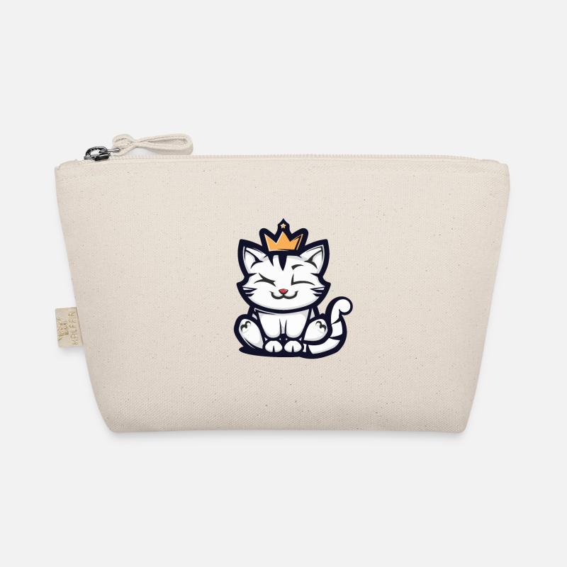 Cat Cartoon Crown Organic Pouch