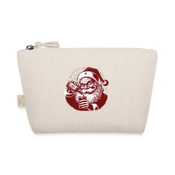 Le Père Noël aime l’alcool Humour de Noël - Trousse biologique - nature - Devant