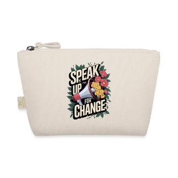 Speak Up for Change Floral Activism Design - Bio-Täschchen - Natur - Vorne